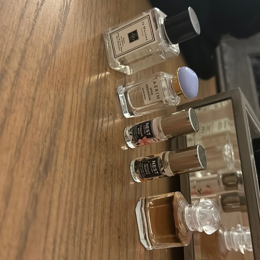 Collection of mini perfumes